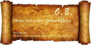 Oberleitner Benedikta névjegykártya